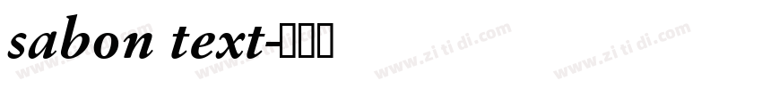 sabon text字体转换
